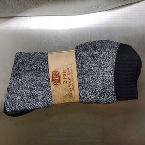 Clear Creek 2 Pair Extra Warm Boot Socks Men's Shoe Size 6-12